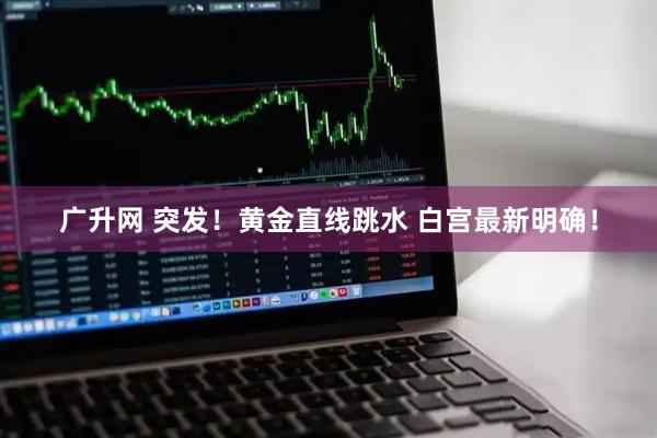 广升网 突发！黄金直线跳水 白宫最新明确！