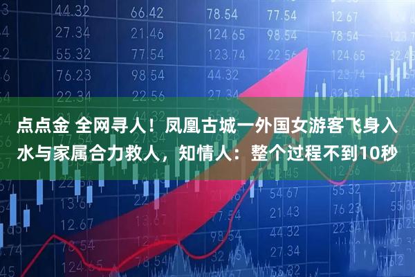 点点金 全网寻人！凤凰古城一外国女游客飞身入水与家属合力救人，知情人：整个过程不到10秒