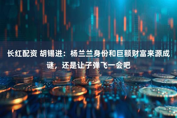 长红配资 胡锡进：杨兰兰身份和巨额财富来源成谜，还是让子弹飞一会吧