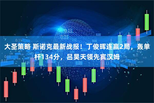 大圣策略 斯诺克最新战报！丁俊晖连赢2局，轰单杆134分，吕昊天领先宾汉姆